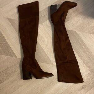 Brown high boots size 35